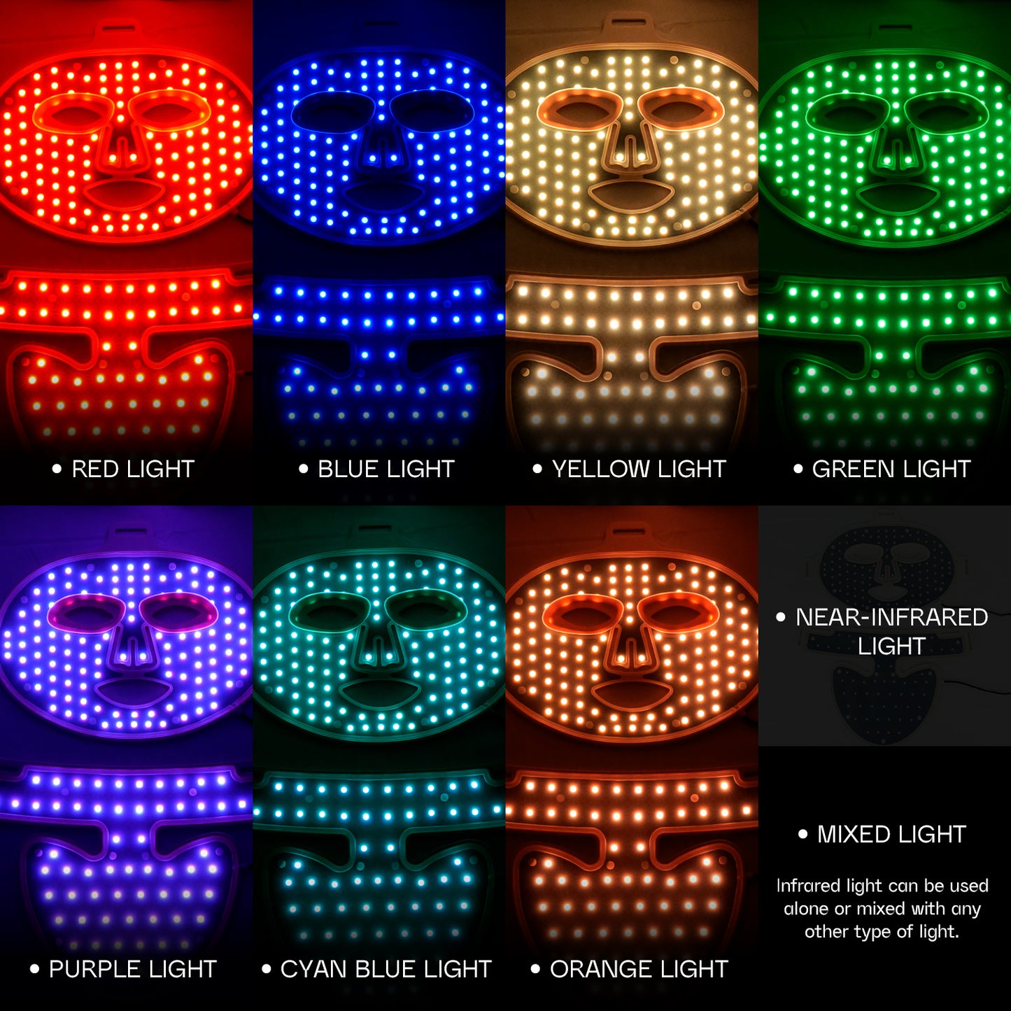 LED Red Light Therapy Face Mask
