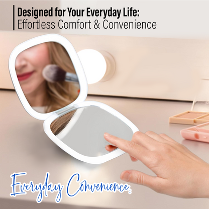 LED 10X Compact Mirror