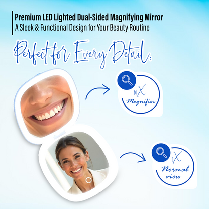LED 10X Compact Mirror